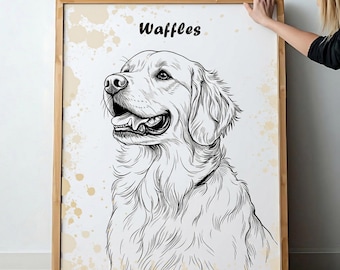 Haustier Skizze - individuelles Tier Portrait - Katzen Portraits Hunde Portraits individuelle Hundemalerei