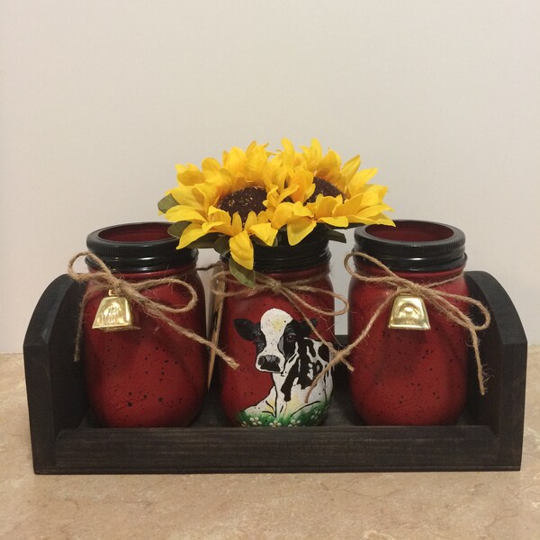 Mason Jar Utensil Holder Etsy