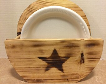 Wood plate holder | Etsy Wood plate holder | Etsy