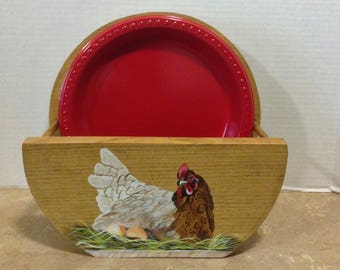 Paper Plate Holder Primitive Plate Holder Primitive Decor Paper Plate Holder Primitive Plate Holder Primitive Decor