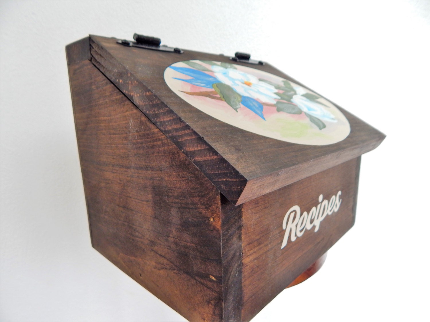 recipe box,recipe card holder,wooden recipe box,box for recipes