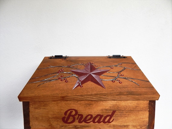 Bread Box, Wooden Bread Box, Primitive Bread Box, Primitive Decor, Primitive Kitchen, Farmhouse Decor, Country Decor, Storage for bread