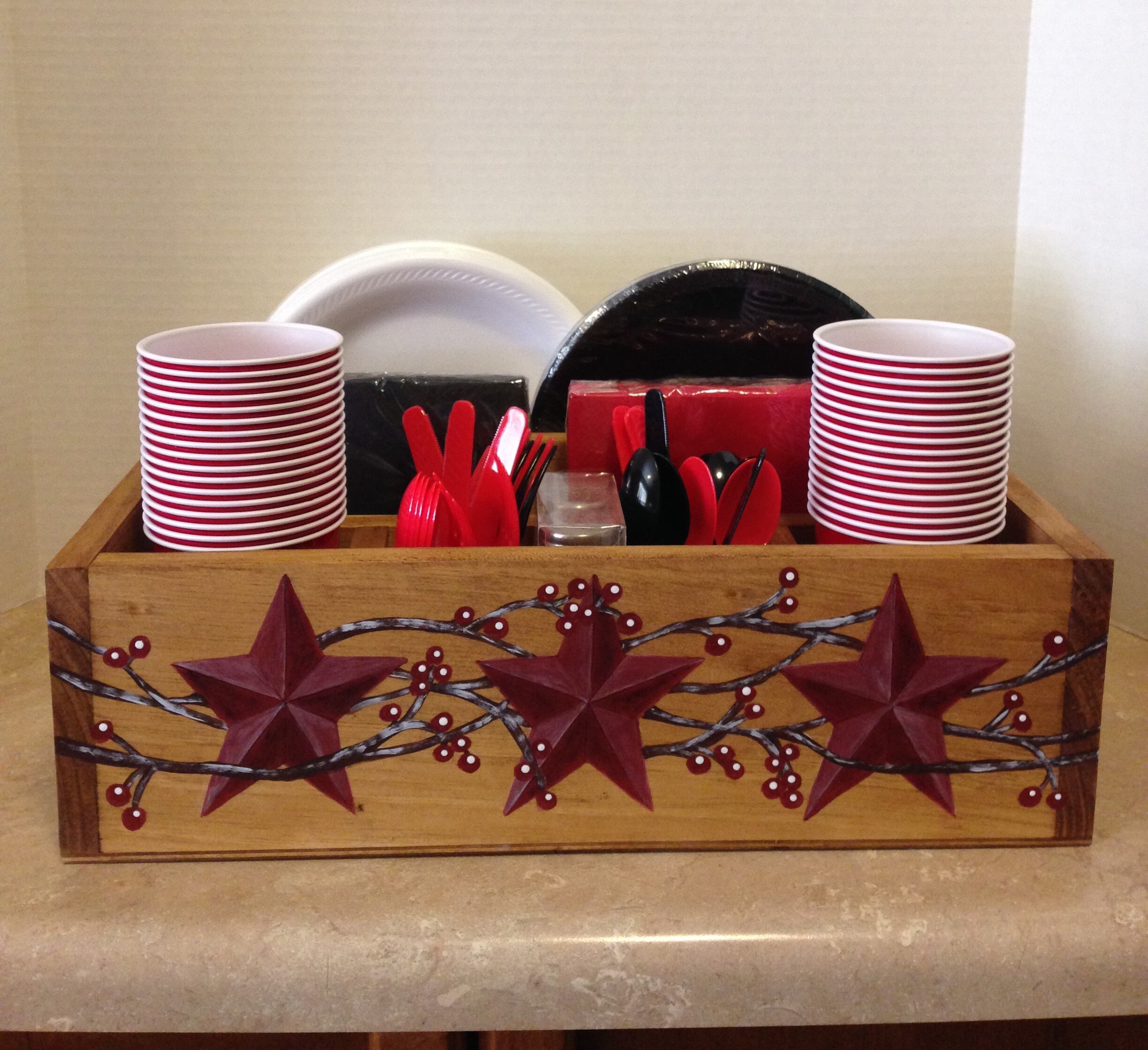 Table Caddy, Table Utensil Holder, Picnic Caddy, Tableware Organizer