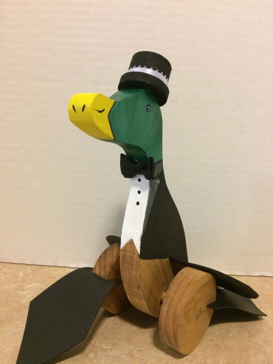 Push Toy Toy Ducks Push along Duck Stick Toy Child's Etsy