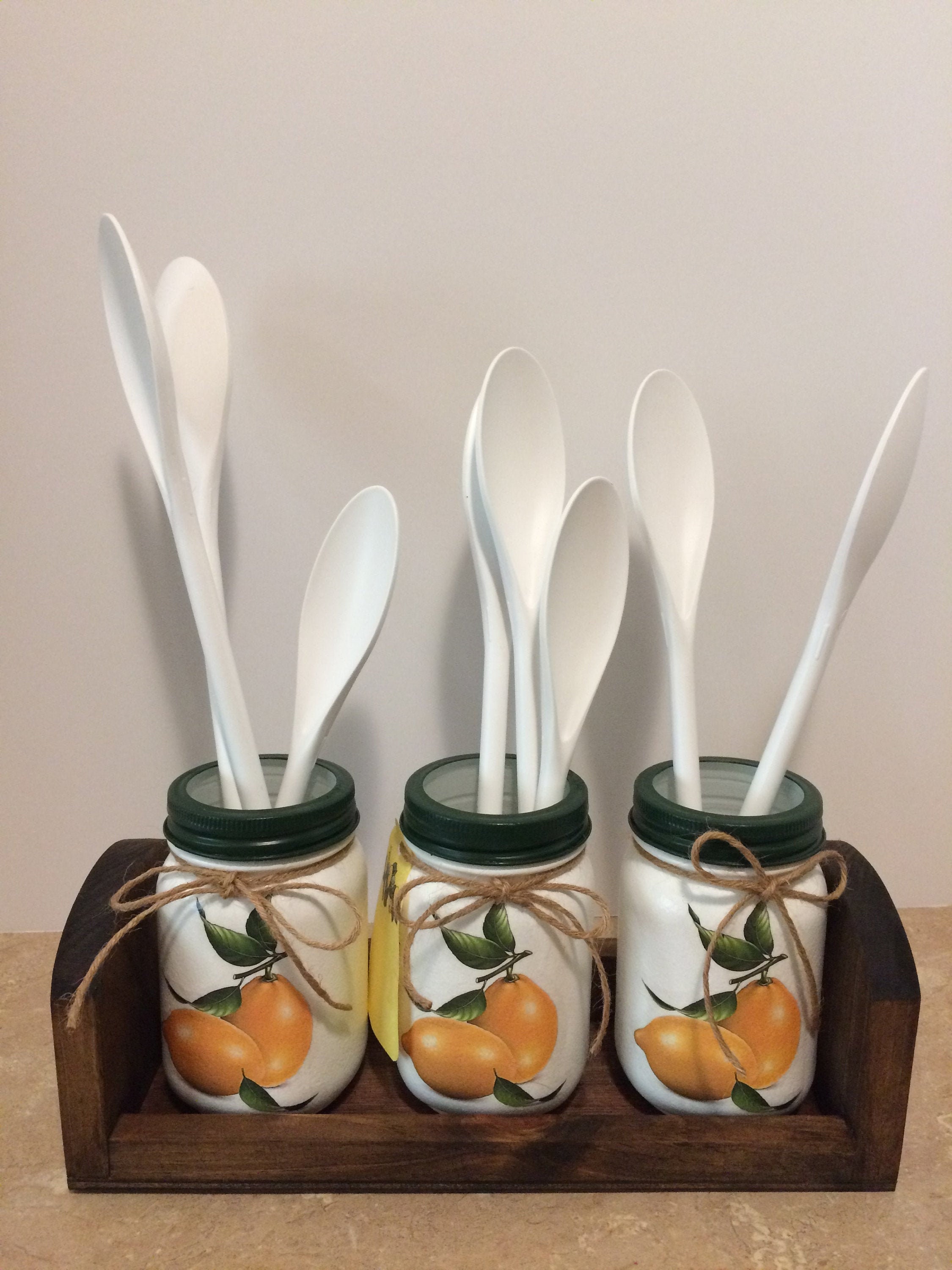Kitchen Utensil Holders Lemon Decor Lemon Kitchen Country