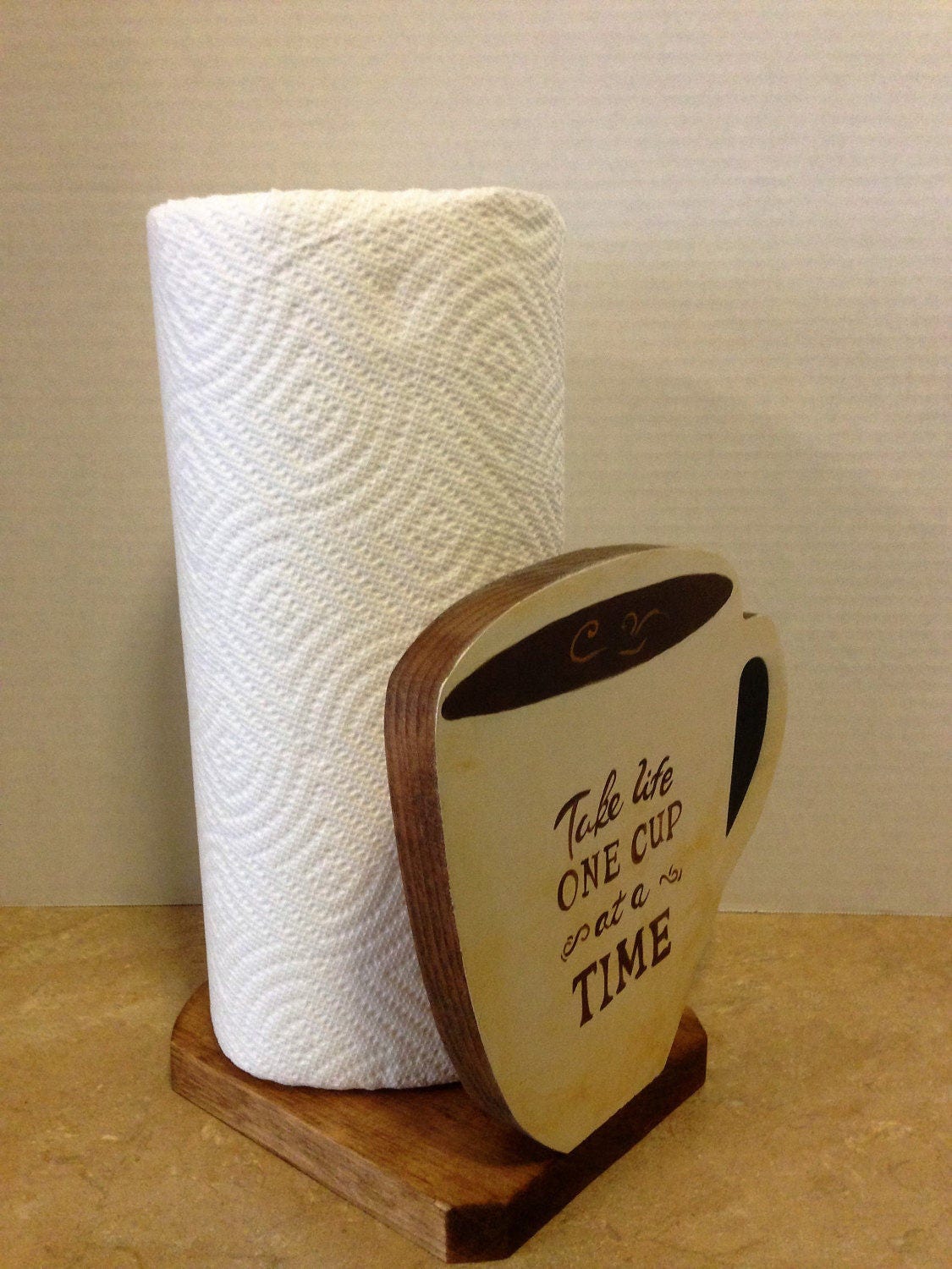 Coffee cup paper towel holder new arrivals