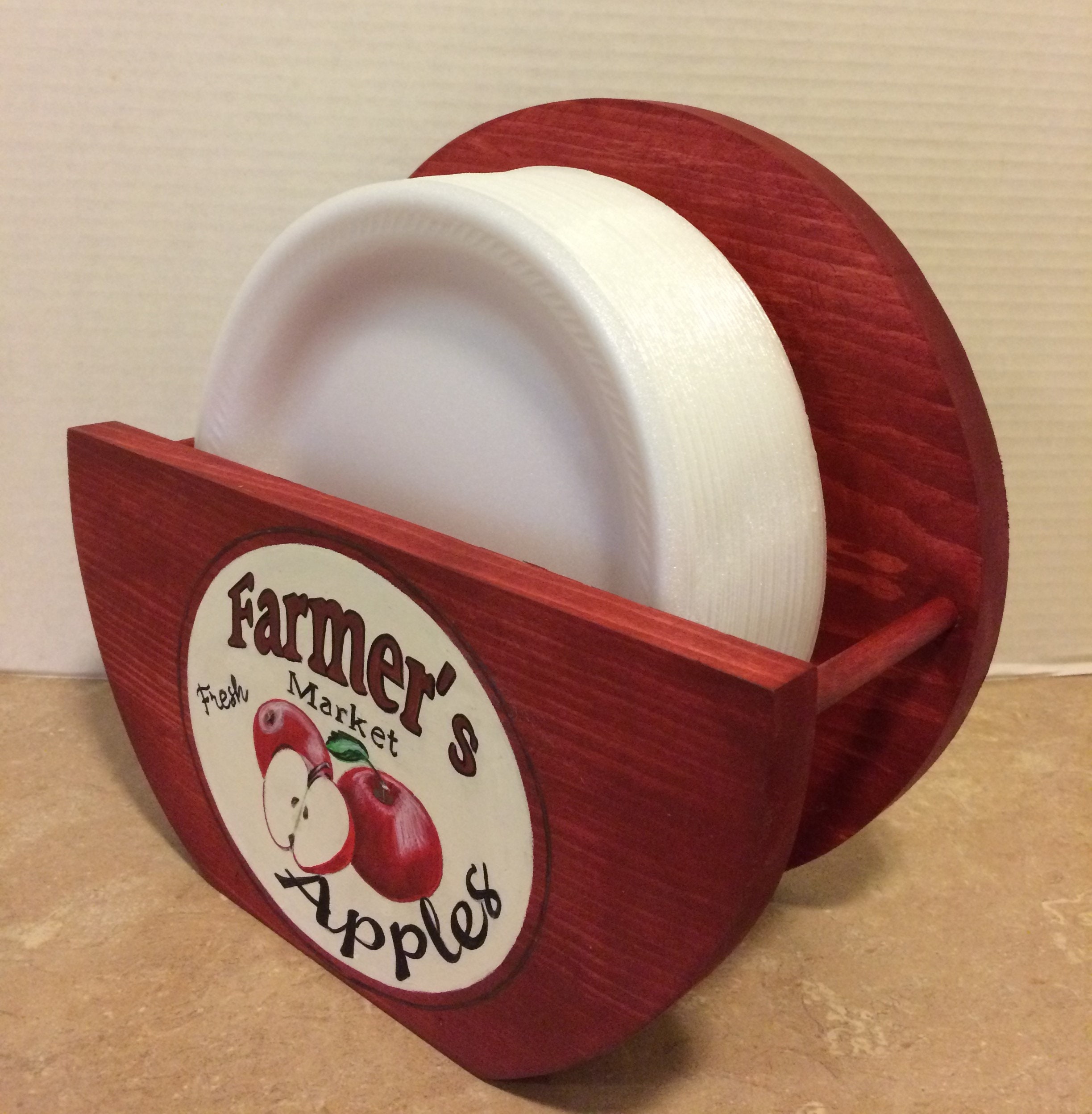 paper plate holder paper plate holders storage for plates apple kitchen