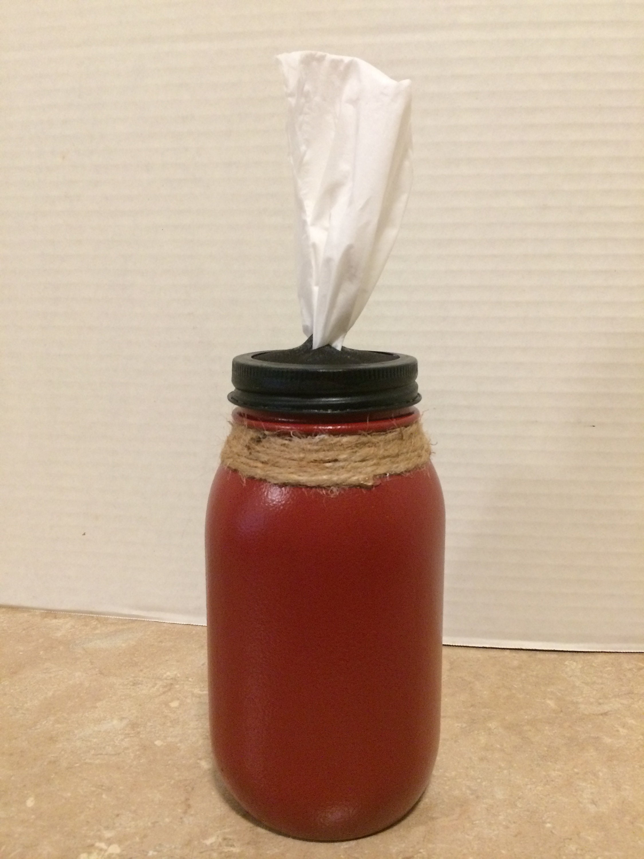 Kleenex Tissue Holder,TissueHolder,Mason Jar Tissue Holder,Mason Jar