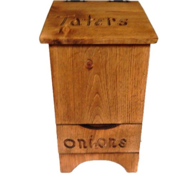 potato and onion bin, potato bin,vegetable bin,tater bin, Mother's Day Gift, vegetable storage,rustic decor,primitive decor,rustic kitchen