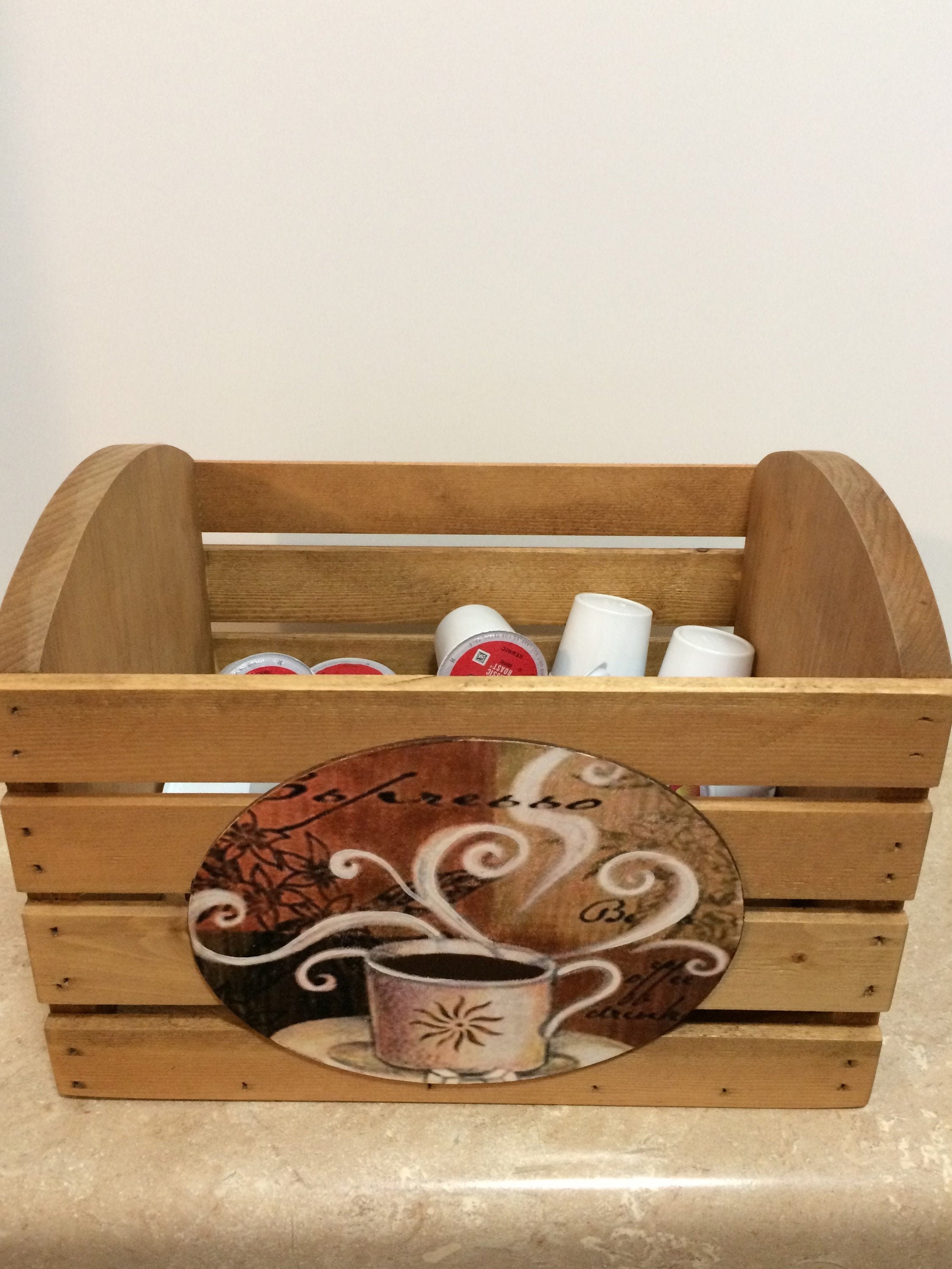 Wooden Box,Decorative box,decoupaged box,coffee decor,coffee kitchen