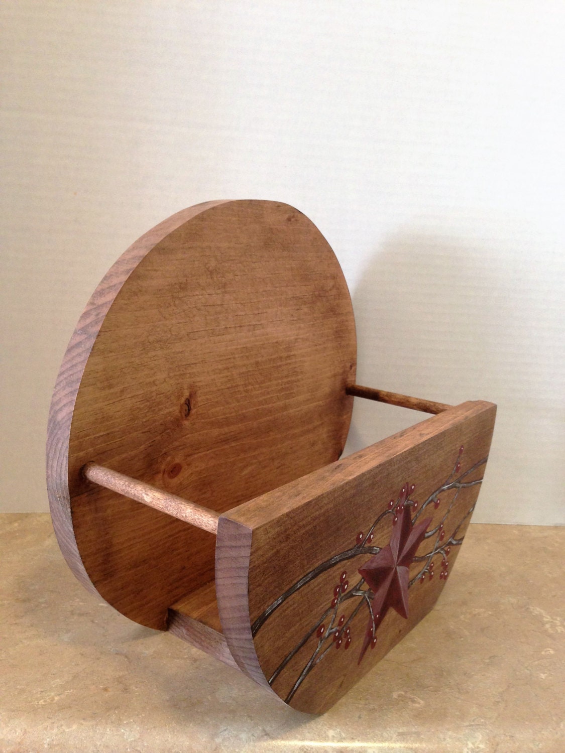 Paper Plate Holder, Primitive Paper Plate Holder, Primitive Star Paper