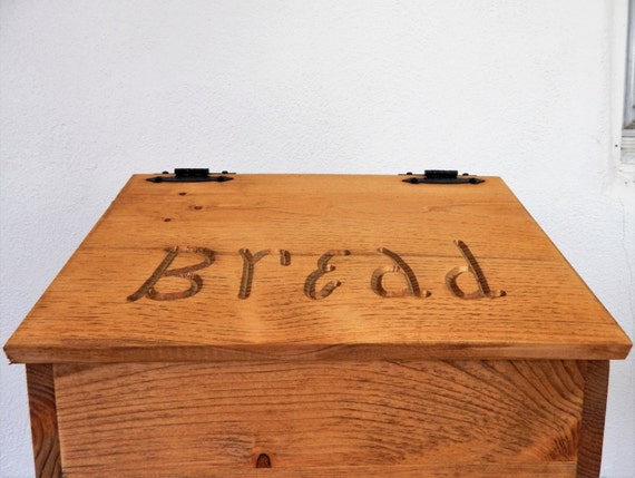 Bread Box,Wooden Bread Box,Primitive Decor,Storage For Bread,Handmade Bread Box,Rustic Decor,Pine Bread Box,Routered Bread Box