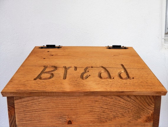 Bread Box,Wooden Bread Box,Primitive Decor,Storage For Bread,Handmade Bread Box,Rustic Decor,Pine Bread Box,Routered Bread Box