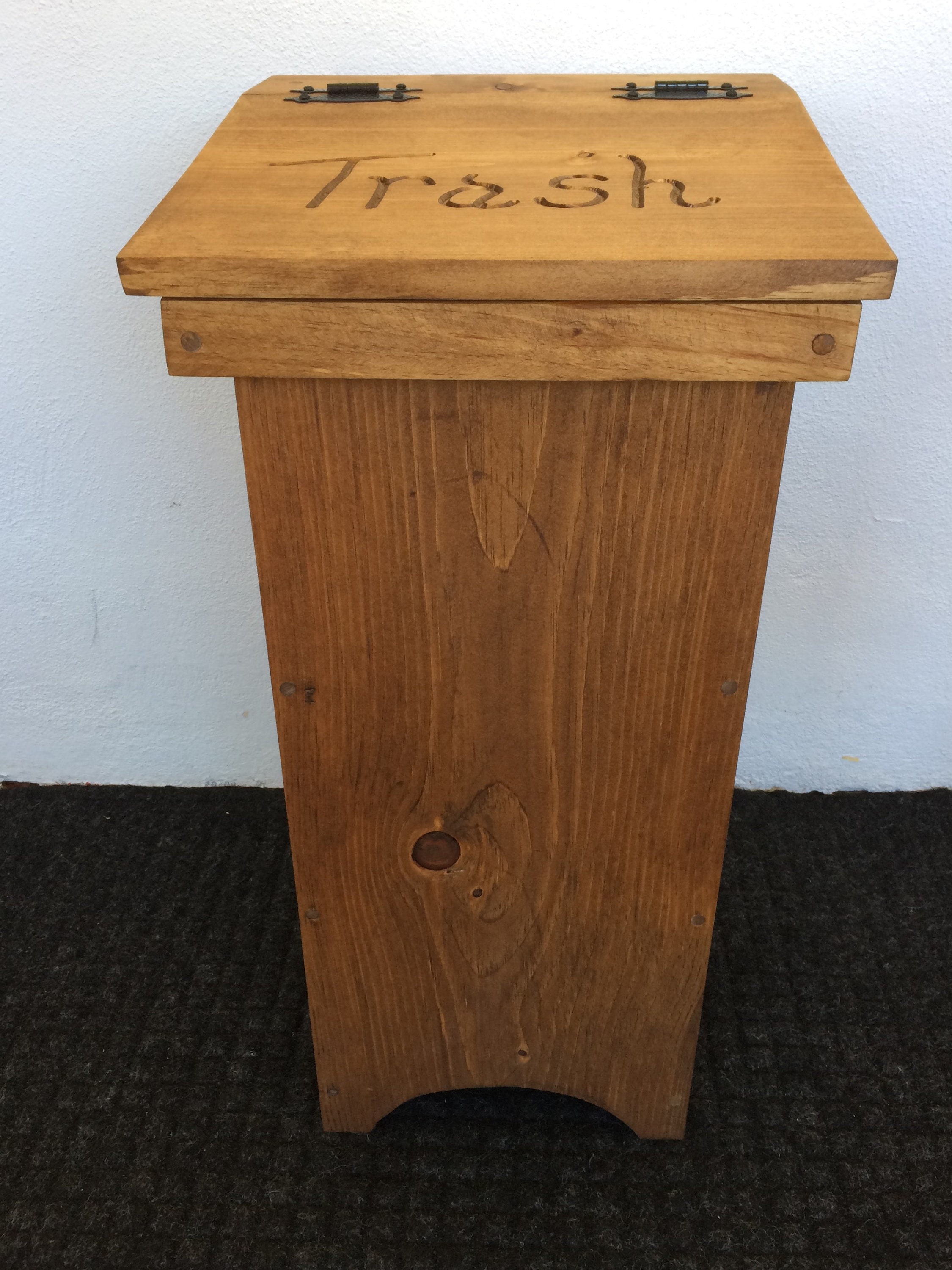 Rustic Wood 13 Gallon Kitchen Trash Can - Yahoo Shopping