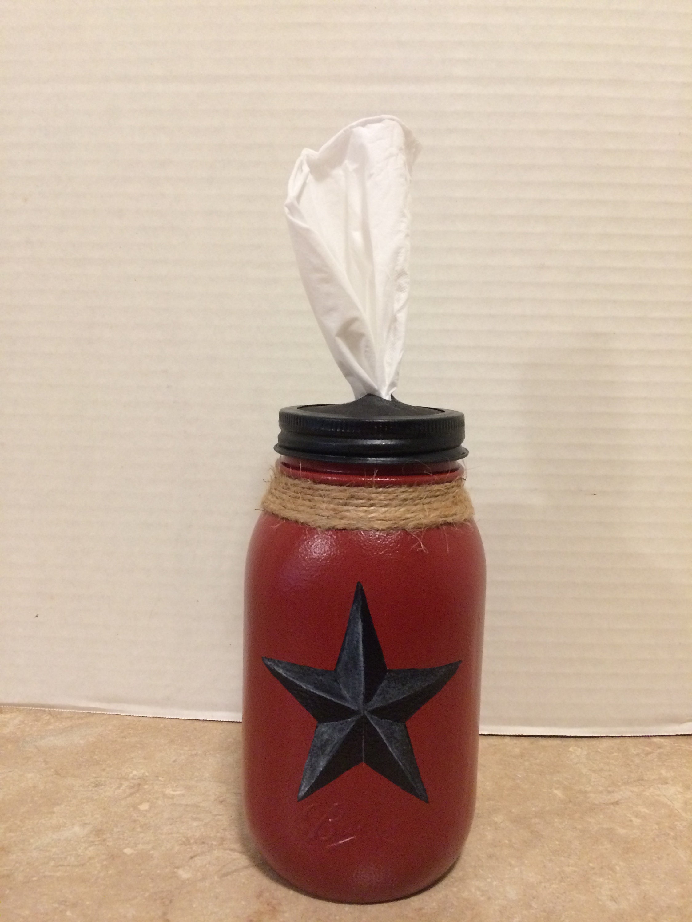 Kleenex Tissue Holder,TissueHolder,Mason Jar Tissue Holder,Mason Jar