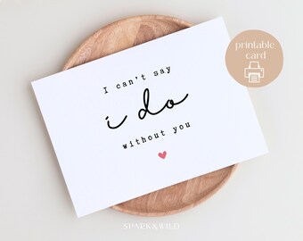 Trauzeugin Vorschlag Karte für Freundinnen - Brautjungfer Verlobungs Karte - Will You Be My Bridesmaid - Matrone Der Ehre - I Do Brautjungfer Karte