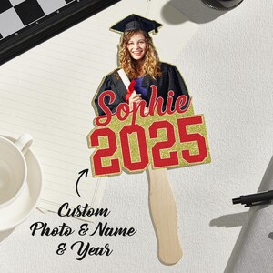 Personalized Class of 2025 Graduation Picture Fan Props Gift for Graduate  Ceremony or Party – Grad Keepsake Favor Present with Portrait