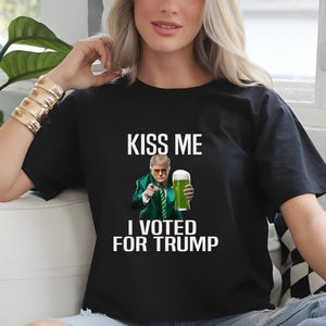 Kiss Me, I Voted for Trump PNG - Patriotic Digital Design - Funny Political Sublimation Print