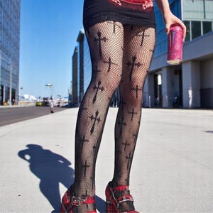 Gothic Fishnet Pantyhose for Women, Sexy Black Tights Leggings, Fashion Gift for Her