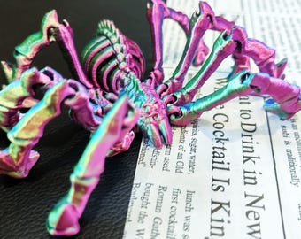 3D Printed Articulated Spider Fidget Toy: Flexible Desk Decor