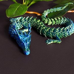 3D Printed Dragon Fidget- Articulated Fidget Toy- Multiple sizes & Colors - Dragon Toy Toddler Room Decor, Children Toys Bookshelf Decor