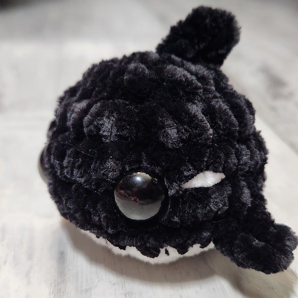 Mini Orca Whale Shark - Amigurumi - Crocheted - Handmade - Unique - Ready to ship