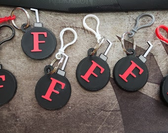 F-Bomb Key Chain/Bag Clip - 3D Printed - PLA - Handmade - Ready To Ship