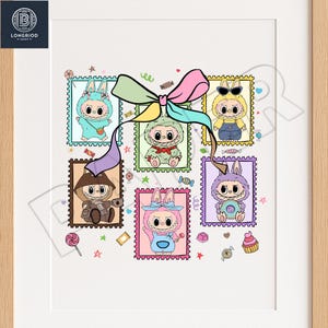 Perfect Gift for Kids, Monster Doll Png, Coquette Bow Cute Doll For Kids Girls Png, Easter Coquette Bow Png, Gift For Easter Day,