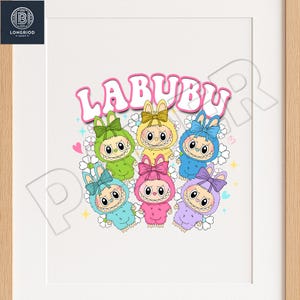 Monster Doll Png, Easter Coquette Bow Cute Doll For Kids Girls Png, Easter Coquette Bow Png, Gift For Easter Day, Perfect Gift for Kids PNG