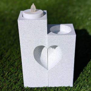 Engraved Heart Tea Light Holder, Romantic Home Decor