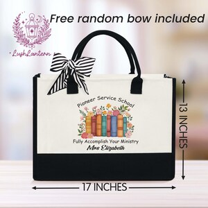 Sac fourre-tout personnalisé pour école des pionniers, cadeau JW Pioneer School 2025, sac-cadeau d'école Pioneer, sac Best Life Ever, cadeau JW Pioneer, cadeau JW
