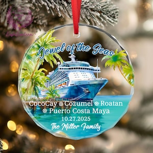 Custom Family Cruise Ornament, Cruise Christmas Ornament, Cruise Ship Ornament, Cruise Travel Adventure Ornament, Cruise Lover Gift, Travel