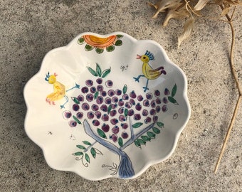 Coimbra pottery style hand painted in a beautiful server, contemporary painted with Avedouda®'s feautures, free shipping worldwide