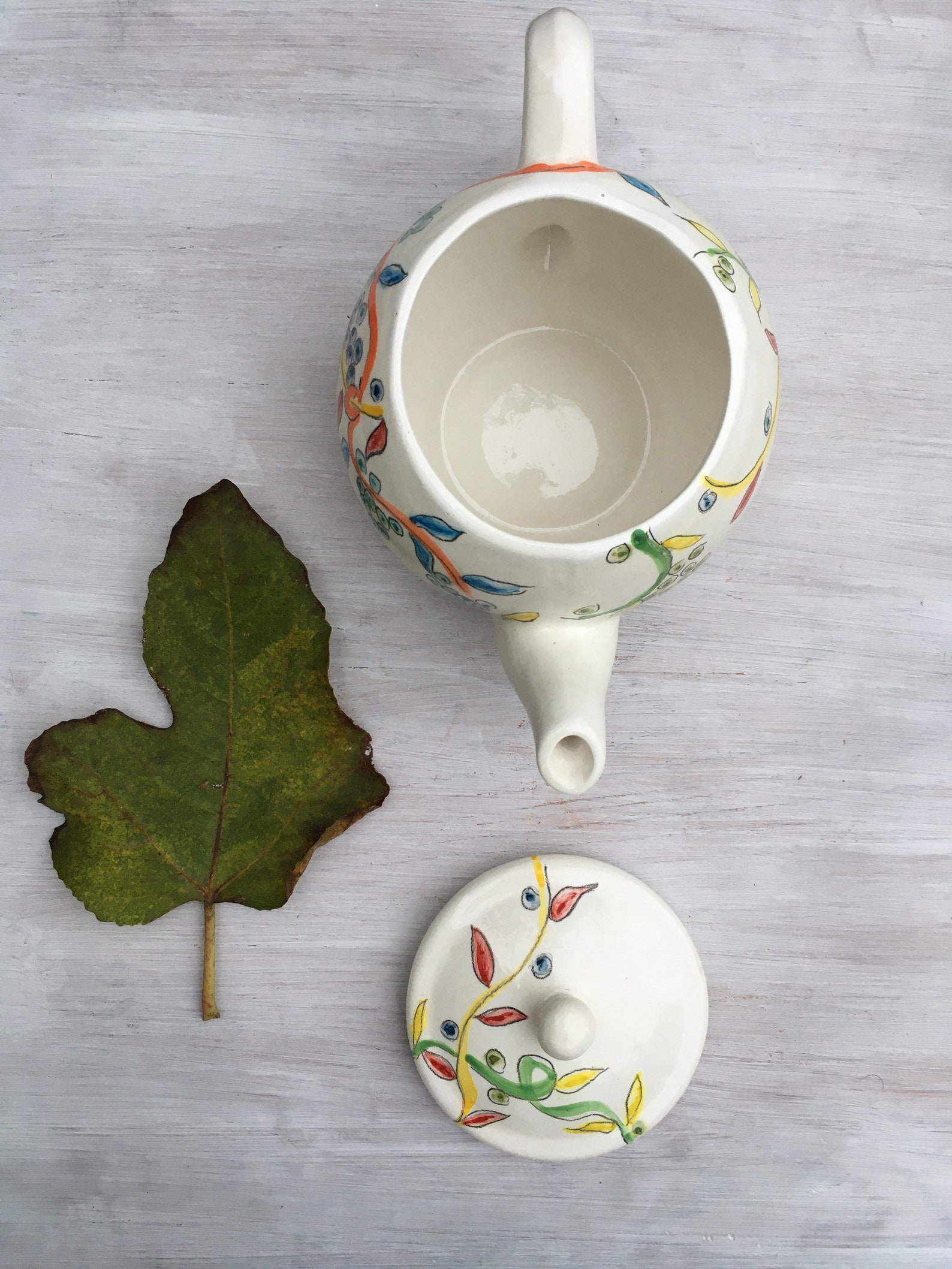 Contemporary Teapot Hand Painted Abstract Painting Inspired by Etsy UK