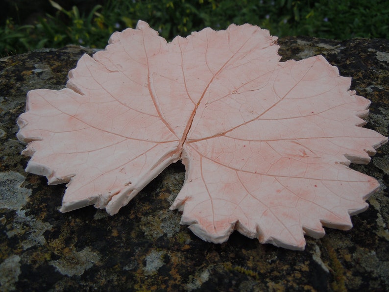 Handmade ceramics grapevine parra leaf with a mediterranean touch, table decor, home accessories, jewelry plate, tableware complement image 5