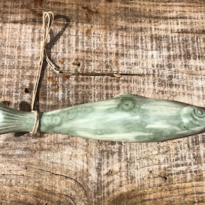 Sardina pintada a mano con sabor portugués del mar Atlántico, decoración de pared de sardinas 3D