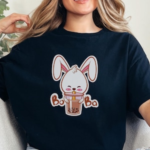 Camiseta Boba, Camiseta Boba de Conejo, Camiseta Besr Boba, Camiseta Bubble Tea, Regalo para Amantes de Boba, Camiseta K-Pop, Camiseta K-Drama, Regalo para Ella