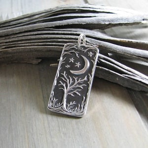 Secrets, Personalized Fine Silver Pendant, Handmade in Recycled Silver From Artisan Original Carving, by SilverWishes