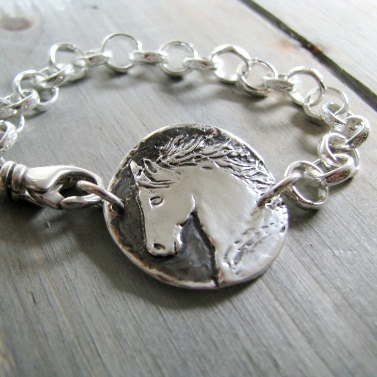 40024 Quarter Horse Head Jewelry Finding Silver Oxidized - India