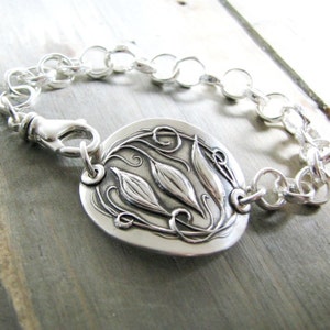 Everlasting, Personalized Fine and Sterling Silver Bracelet, Original Design by SilverWishes image 3