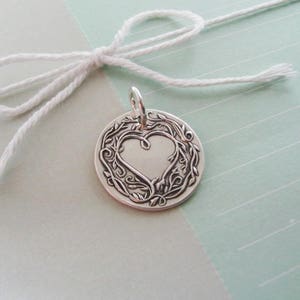Personalized Silver Charm Everlasting Heart Engraved - Etsy