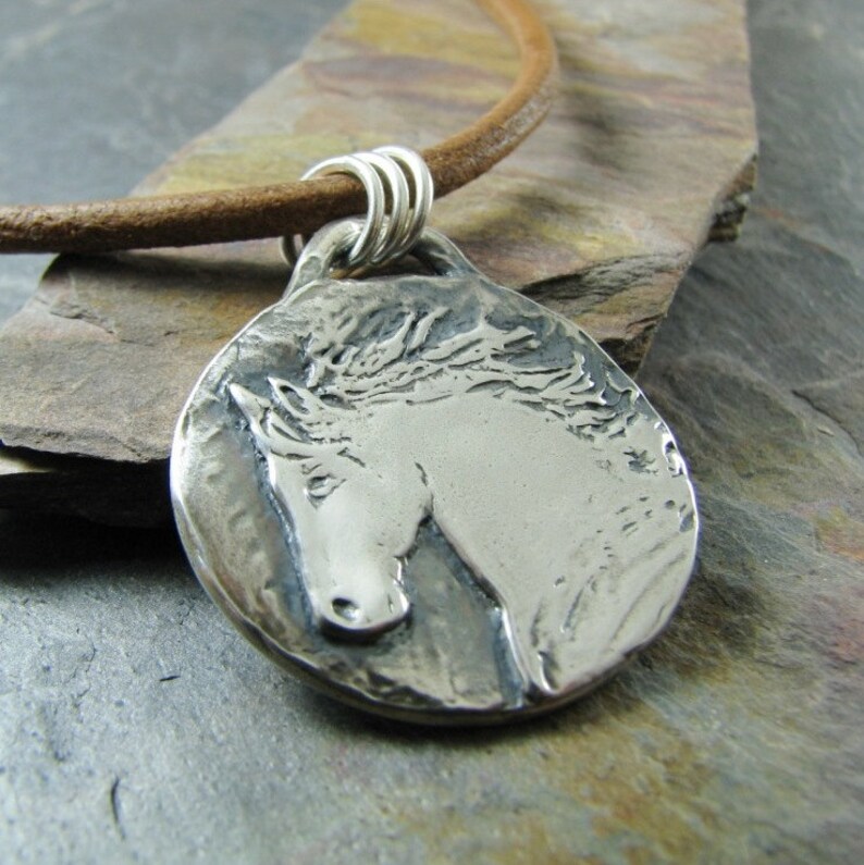 Personalized Horse Jewelry Handmade Fine Silver Horse Etsy