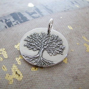 Spring, Fine Silver Tree Pendant, Artisan Handmade by SilverWishes, Original and Exclusive Design