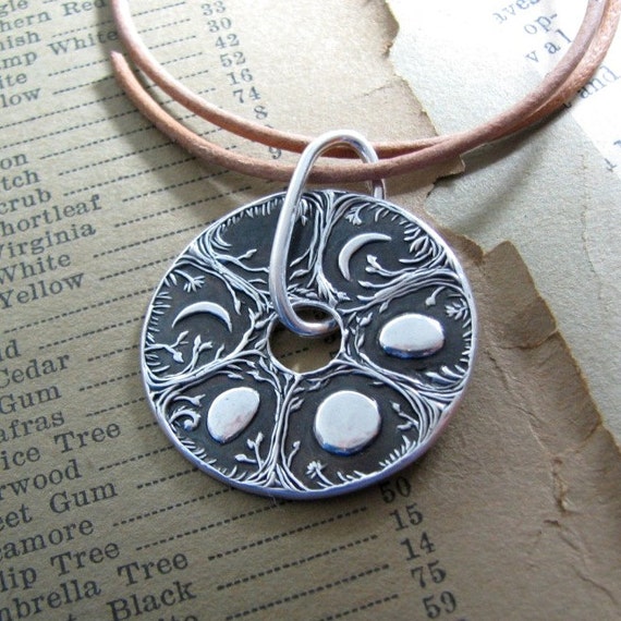 Phase of the Moon Sterling Silver Pendant Phase of the Moon Sterling Silver Pendant