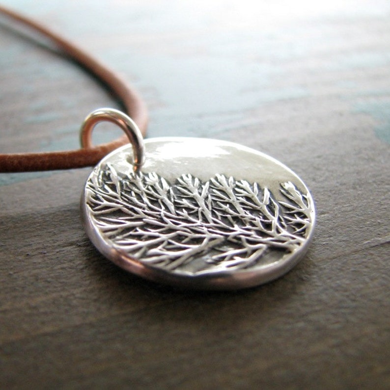 Earth Jewelry Handmade Fine and Sterling Silver Pendant Etsy