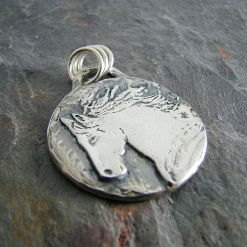 Personalized Horse Jewelry Handmade Fine Silver Horse Etsy