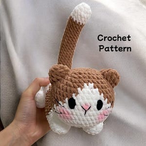Katzen Häkelanleitung, PDF in Englisch, Katzen Häkelanleitung, Katzen Plushie Häkelanleitung, Amigurumi Cat Plushie Anleitung