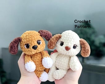 Crochet Pattern Dog, Mini Puppy Amigurumi, Cute Dog PDF Tutorial, English PDF, Baby Shower Gift, Crochet Pattern Dog Cute