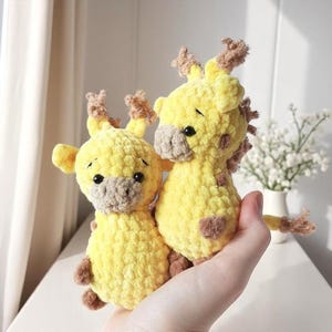 Giraffe Crochet Pattern PDF, Cute Amigurumi Safari Animal Toy Tutorial, Soft Stuffed Plush Gift For Kids Handmade