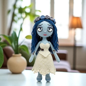 Handmade halloween Crochet Doll Plushie, Velvet Amigurumi Toy, Custom Crochet Plush, Easy Crochet Gift, Personalized Soft Toy for Kids